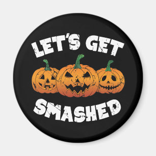 Gör att utstrykade påsar Jack o lantern Halloween Magnet