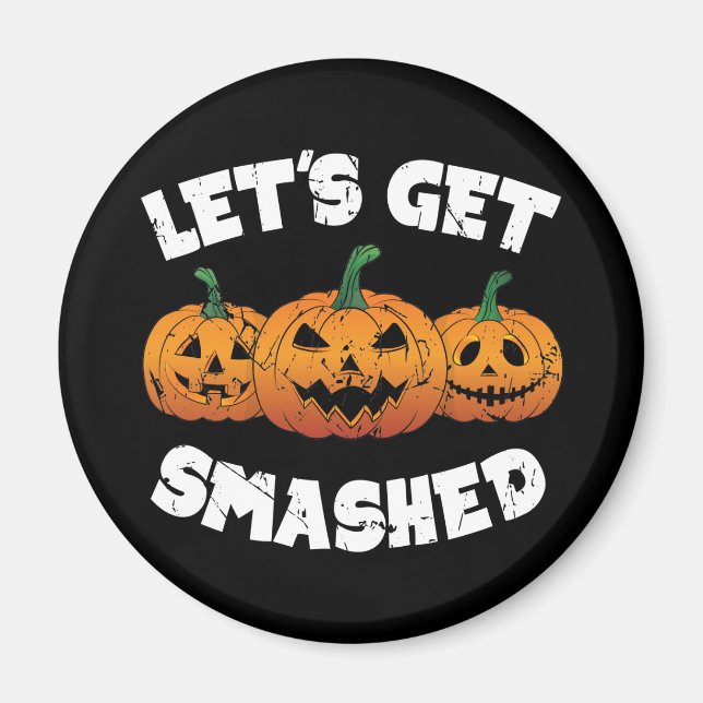 Gör att utstrykade påsar Jack o lantern Halloween Magnet (Framsidan)