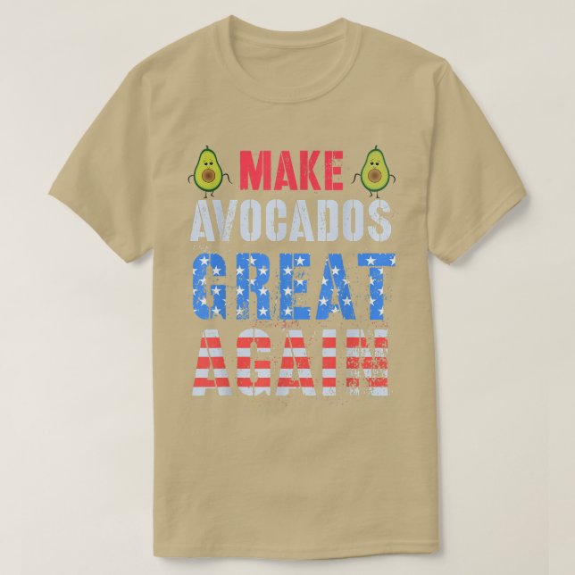 GÖR AVOCADO UNDERBAR AGAIN Cinco de Mayo Guacamole T Shirt (Design framsida)