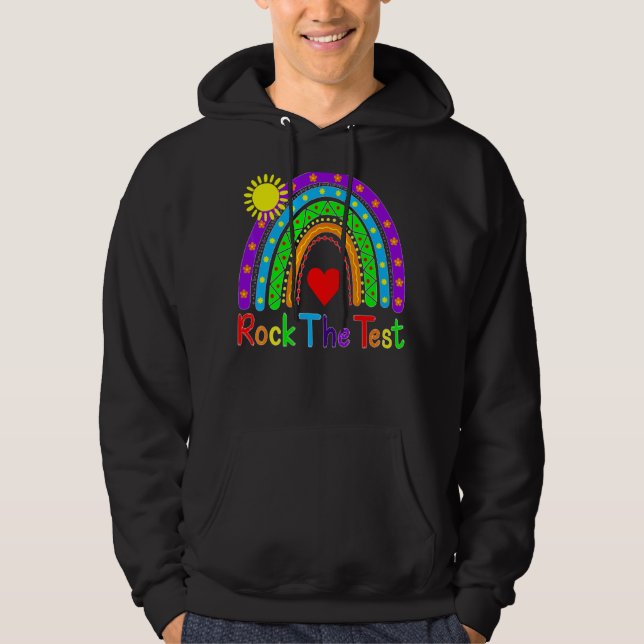 Gör bara din bästa lärartestdag R sten Hoodie (Framsida)