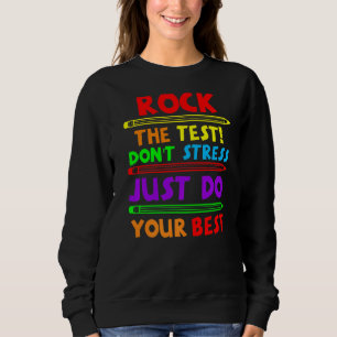 Gör bara ditt bästa test D för att testa sten T Shirt