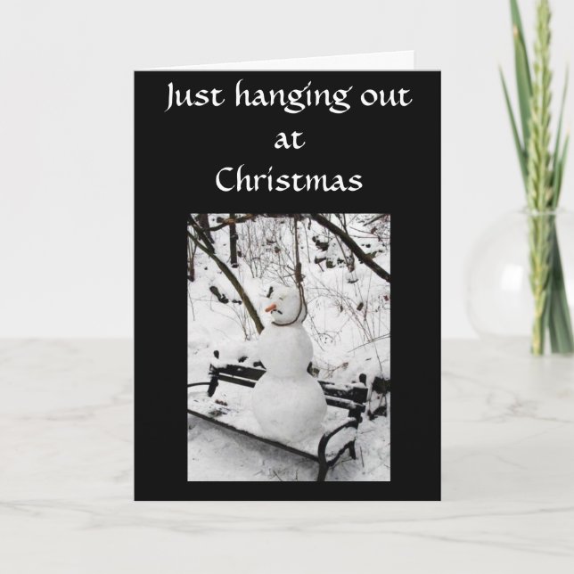 GÖR BARA UT I CHRISTMAS HELGKORT (Framsida)