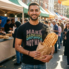 Gör Barbari Inte Krig | Naan-e-Barbari T Shirt