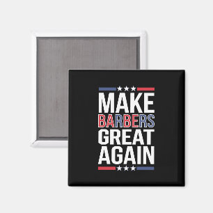 Gör barberare bra igen Barberare för Trump 2024  Magnet