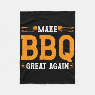Gör Bbq Underbar igen till USA:s Flagga Trump Gril Fleecefilt