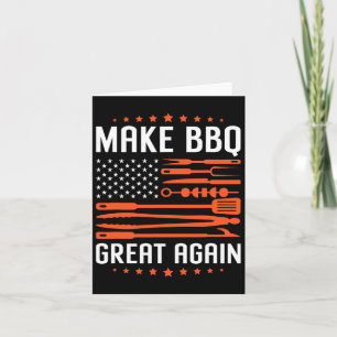 Gör Bbq Underbar igen till USA:s Flagga Trump Gril Kort