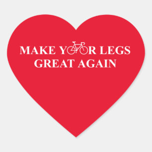 Gör Benen Underbart igen Hjärtformat Klistermärke