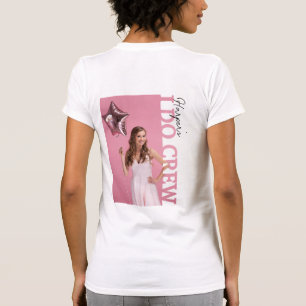 Gör Besättning Brud Foto T-Shirt Personlig Hen