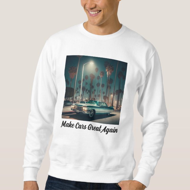 Gör Bilar Stora Igen Lång Ärmad Tröja (Framsida)