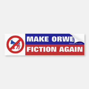 Gör bildekalet för Orwell fiktion igen Bildekal