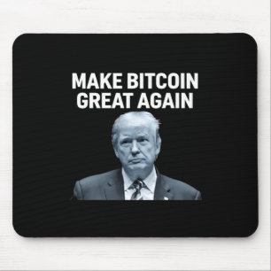 Gör Bitcoin Stort Igen Rolig Trump Bitcoin Krypt Musmatta