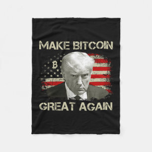 Gör Bitcoin Underbar igen, Laga Maga Pro Trump 1 Fleecefilt