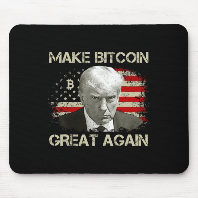 Gör Bitcoin Underbar igen, Laga Maga Pro Trump 1 Musmatta (Framsidan)