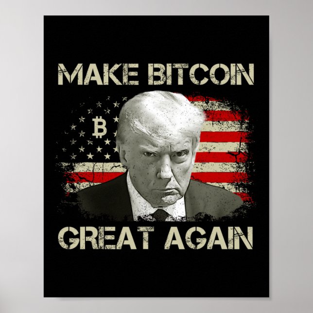 Gör Bitcoin Underbar igen, Laga Maga Pro Trump 1 Poster (Framsidan)