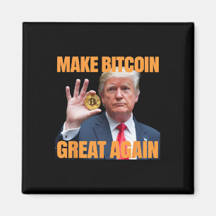 Gör Bitcoin Underbar igen, lustigt, bitmyntkrypter Magnet