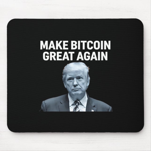 Gör Bitcoin Underbar igen, lustigt, bitmyntkrypter Musmatta (Framsidan)