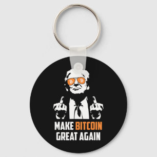 Gör Bitcoin Underbar igen till en lustig Maga Pro- Nyckelring