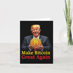 Gör Bitcoin Underbar igen Trump Bitcoin Crypto Fut Kort