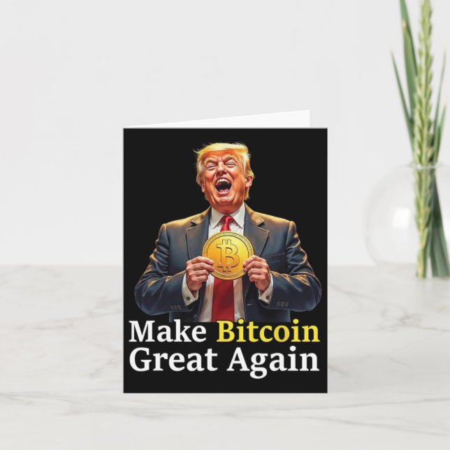 Gör Bitcoin Underbar igen Trump Bitcoin Crypto Fut Kort (Framsida)