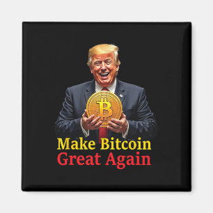 Gör Bitcoin Underbar igen Trump Bitcoin Crypto Fut Magnet