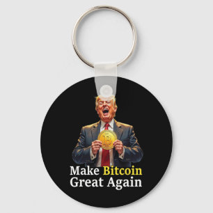 Gör Bitcoin Underbar igen Trump Bitcoin Crypto Fut Nyckelring