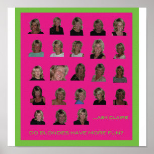 Gör blondiner har mer roligt poster