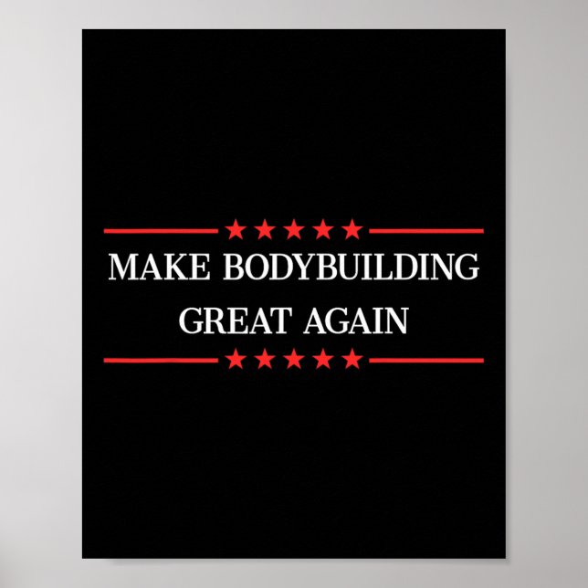 Gör Bodybuilding Underbar igen, lustigt Bodybuildi Poster (Framsidan)