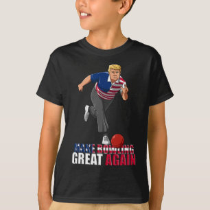 Gör bowling bra igen - Roligt Trump bowling Gif T Shirt