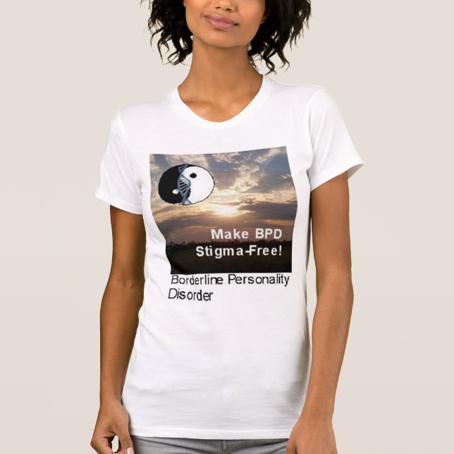 "Gör BPD Stigma-Fri!", LandskapT-tröja T-shirt (Framsida)