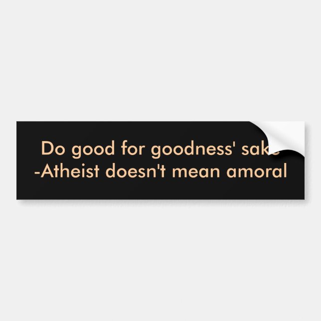 Gör bran för goodnesss sake bildekal (Framsidan)