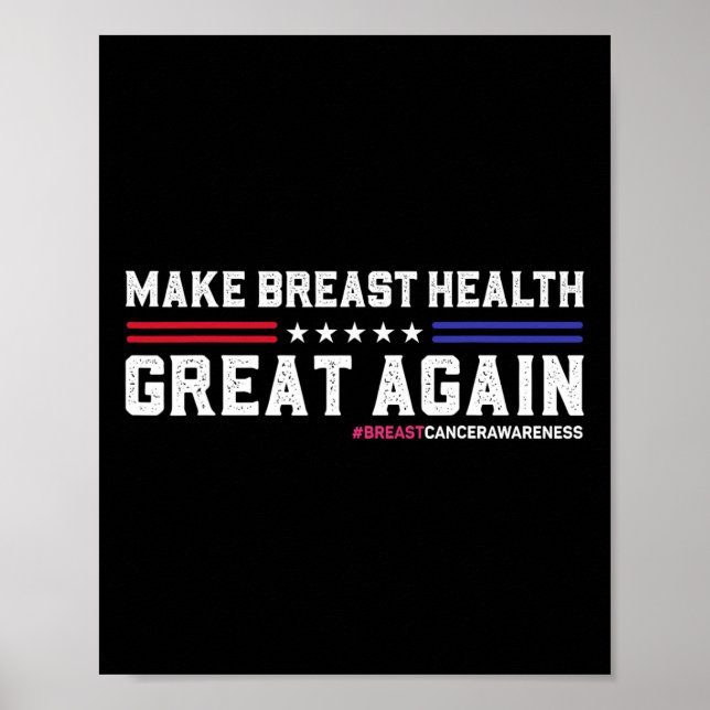 Gör brösthälsan Underbar igen, lustigt bröstcancer Poster (Framsidan)