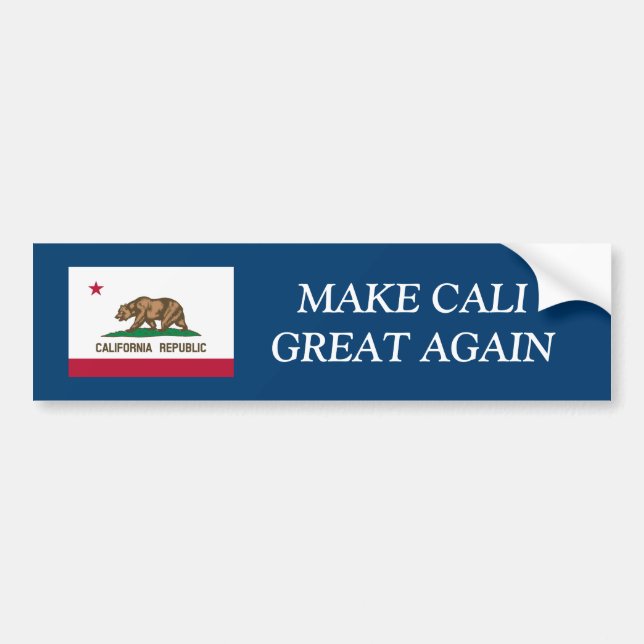 GÖR CALIFORNIA UNDERBART ÅTERIGEN Lustiga stötfång Bildekal (Framsidan)