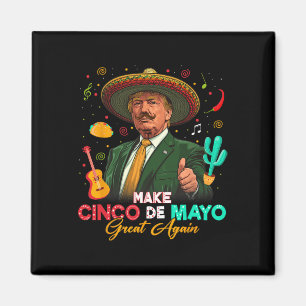 Gör Cinco De Mayo Stor Igen Trump Sombrero Taco Magnet