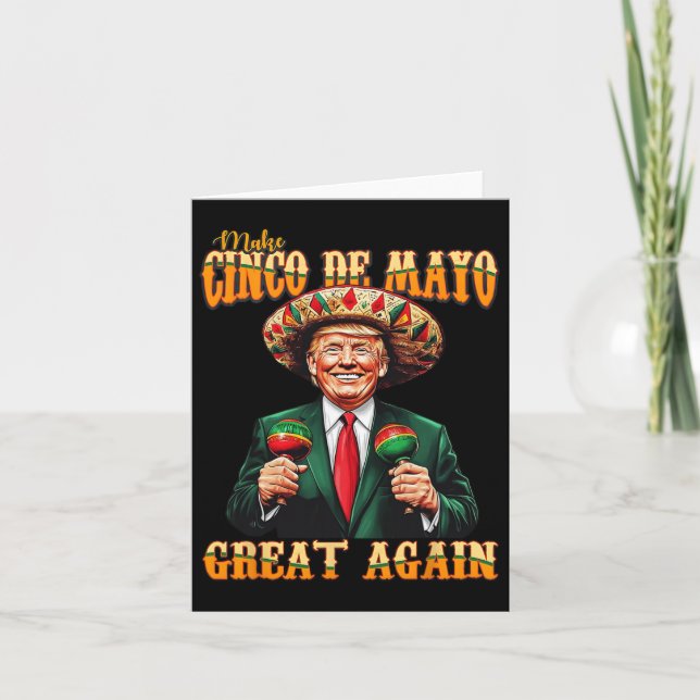 Gör Cinco De Mayo till Underbar igen, roligt Trump Kort (Framsida)