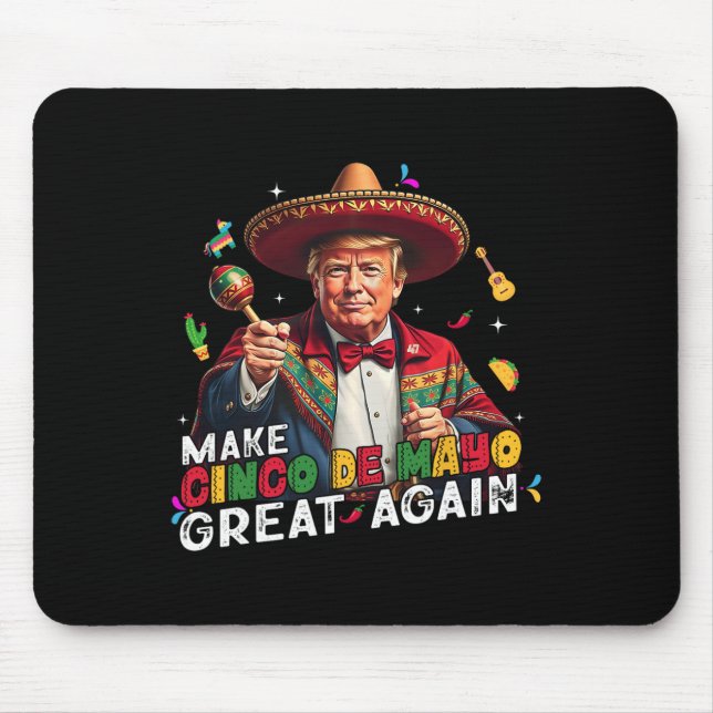 Gör Cinco De Mayo Underbar igen, roligt Mexikanskt Musmatta (Framsidan)