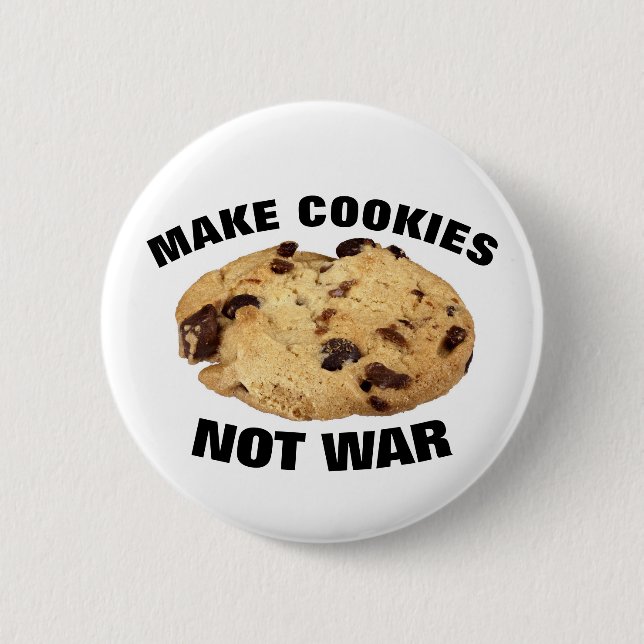 GÖR COOKIES INTE KRIG-KNAPPAR KNAPP (Framsida)