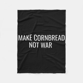 Gör Cornbröd inte till Krig protestera mot freden Fleecefilt