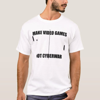 Gör CyberwarT-tröja för videospel inte T-shirt