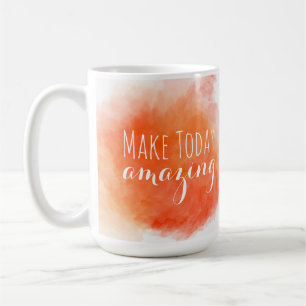 Gör dagens Fantastisk   Vattenfärg Kaffemugg