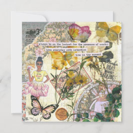 Gör dagens platta hälsningskort för Fantastisk