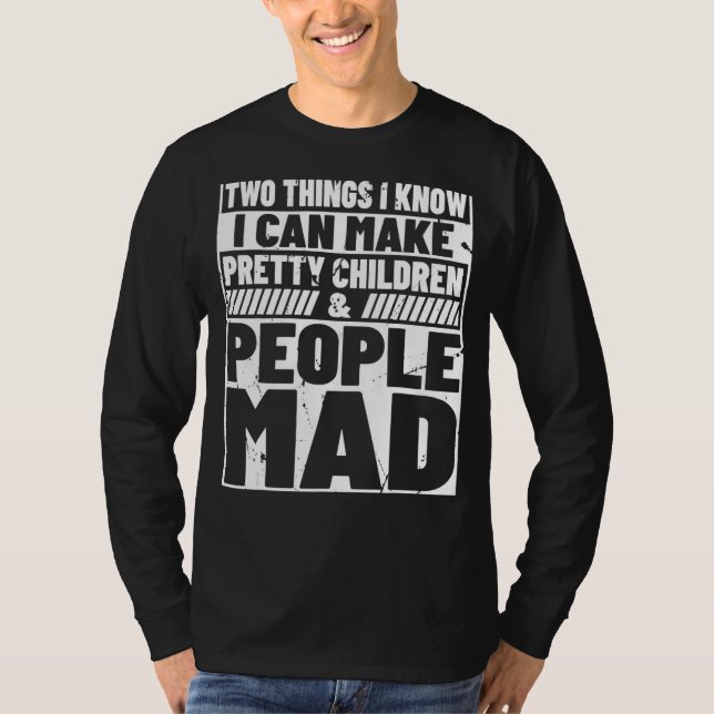Gör de söt barnen Sarcasm citerar mamma skämt husb T Shirt (Framsida)