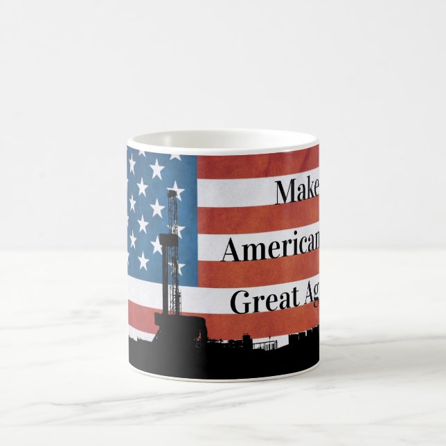 Gör den amerikanska oljan Underbar igen Kaffemugg (Center)
