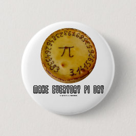 Gör den dagliga Pi-dagen (matematik Pi/pajhumorn) Knapp