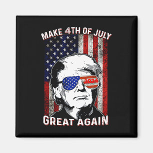Gör den fjärde juli till Underbar trump igen Magnet