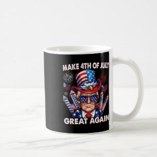 Gör den fjärde juli Underbar igen den fjärde juli- Kaffemugg