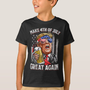 Gör den fjärde juli Underbar igen Manar som dricke T Shirt