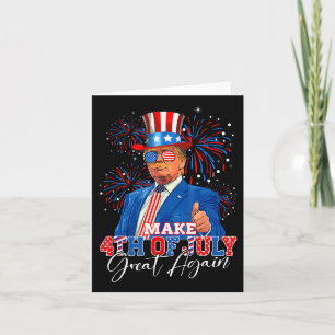Gör den fjärde juli Underbar igen, patriotiskt fyr Kort