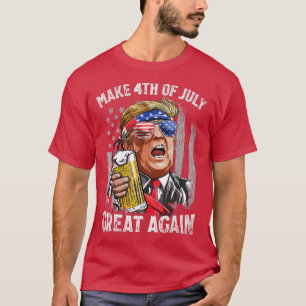 Gör den fjärde juli Underbar igen Trump Manar Kv T Shirt