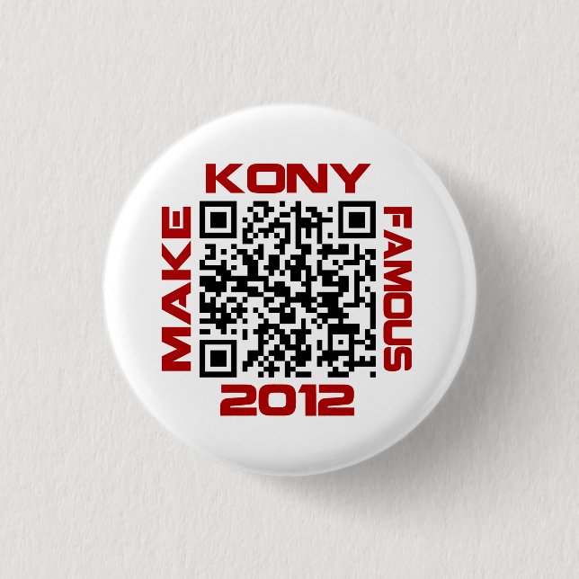 Gör den Kony berömden 2012 videopd QR att Knapp (Framsida)