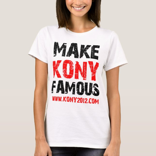 Gör den Kony berömden - Kony 2012 T-shirt (Framsida)